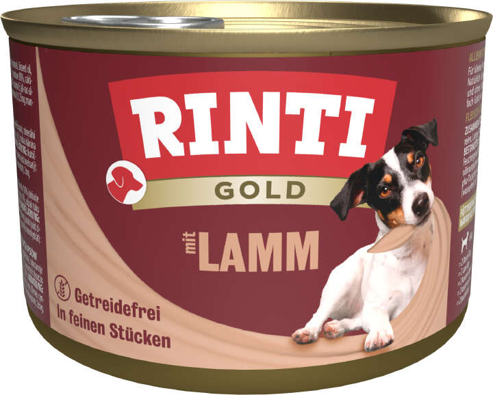 RINTI Hunde-Nassfutter Gold Lammstückchen